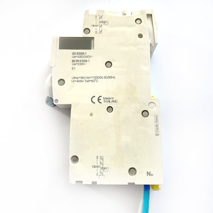 Schneider Electric iC60H A9D11810 C10 10A 10 Amp 30mA RCBO Circuit Breaker Type C AC